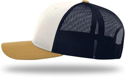 Richardson 112 Trucker Hat - Premium Adjustable Snapback Hat - Structured Six Panel Richardson Blank Caps