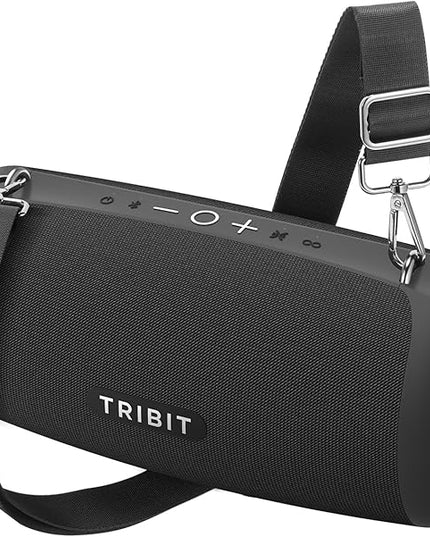 Tribit StormBox Lava Portable Bluetooth Speaker, 80W Loud Wireless Speaker, 24H Playtime, IP67 Waterproof, Bluetooth 5.4, Custom EQ, XBass, Built-in Mic, TWS Pairing for Camping/Beach/Party/Outdoor