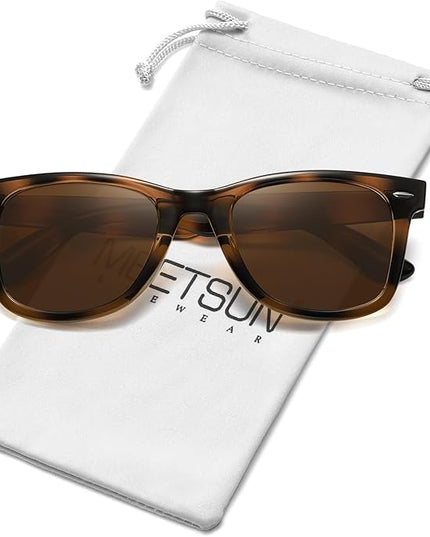 MEETSUN Polarized Sunglasses for Women Men Classic Retro Square Frame Driving Sun Glasses UV Protection