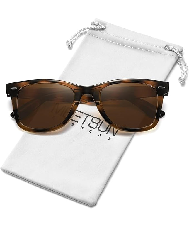 MEETSUN Polarized Sunglasses for Women Men Classic Retro Square Frame Driving Sun Glasses UV Protection
