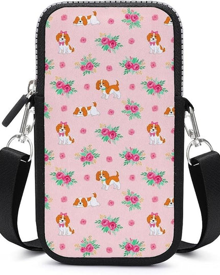 Unisex Small Crossbody Bags, Women Men Portable Adjustable Crossbody Phone Wallet Pouch