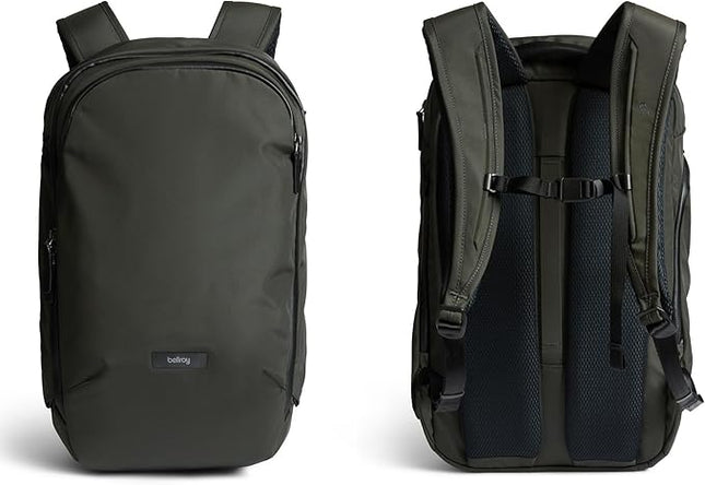 Bellroy Transit Workpack Pro (22L work bag/commuter backpack, fits 16” laptops; organization for travel and commutes) -Olive