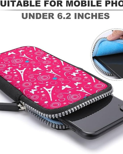 Unisex Small Crossbody Bags, Women Men Portable Adjustable Crossbody Phone Wallet Pouch