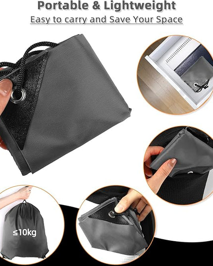 GoodtoU Drawstring Bags, Drawstring Backpacks Bulk Nylon Backpack Draw String Back Bag Cinch Sack Drawstring Gym Bag String Backpack for Sport, Traveling, Team (40Pcs, Grey)