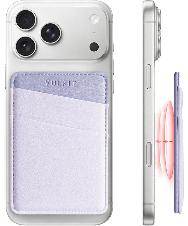 VULKIT Magnetic Phone Wallet for MagSafe- RFID Blocking - Card Holder Wallet for iPhone 16/15/14/13/12 Series & Phone Case with MagSafe