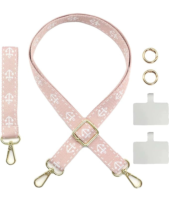 Adjustable 1" Width Phone Crossbody Lanyard and Wristlet Strap - Gift For The Lover In Your Life