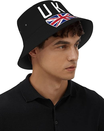 Funny Flag Bucket Hat for Men Women, Fisherman Hats Packable Fashion Sun Cap for Travel Outdoor Beach Boys Girls