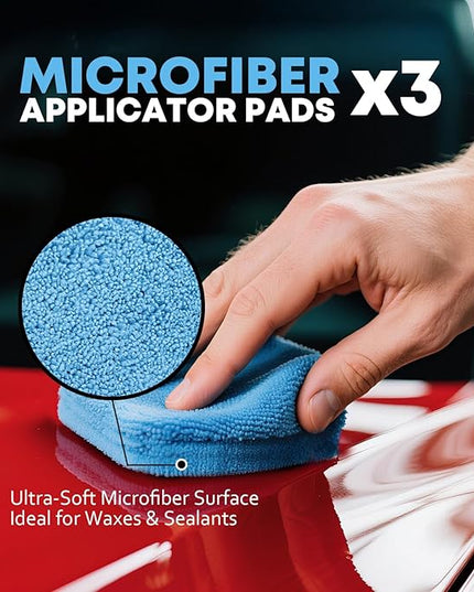 Car Cleaning kit, Car Interior Detailing kit with 10000pa Car Vacuum Cleaner, Wheel Brush, Windshield Cleaner Tool, Microfiber Towel, Wash Mitt, Interior and Exterior Car Wash kit with Bag