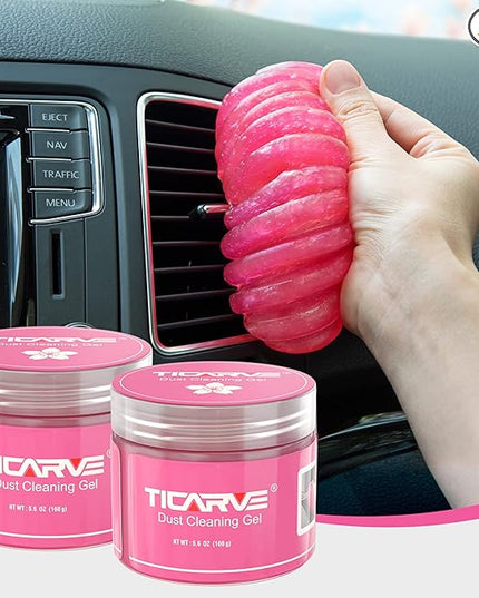 TICARVE 2Pack Cleaning Gel Car Putty Car Clean Putty Gel Auto Tools Car Interior Cleaner Car Cleaner Car Cleaning Slime Car Assecories Keyboard Cleaner Rose (320g/11.2oz)