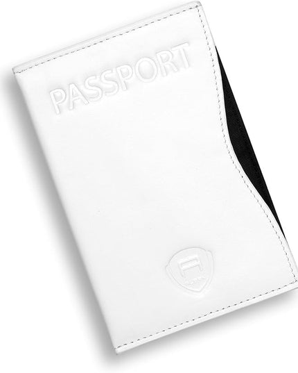 Alban RFID Passport Holder Women Men RFID Blocking Travel Passport Wallet Case Genuine Leather Passport Cover porta pasaporte