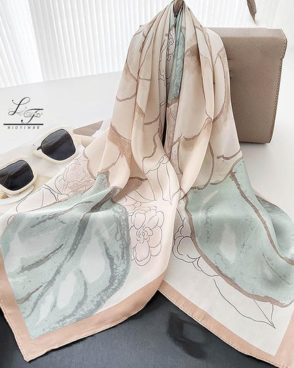 Satin Bandanas Head Scarf For Women Hair Scarves Accessories Lightweight Fashion Wrap Neck Silk Sleeping Headscarf