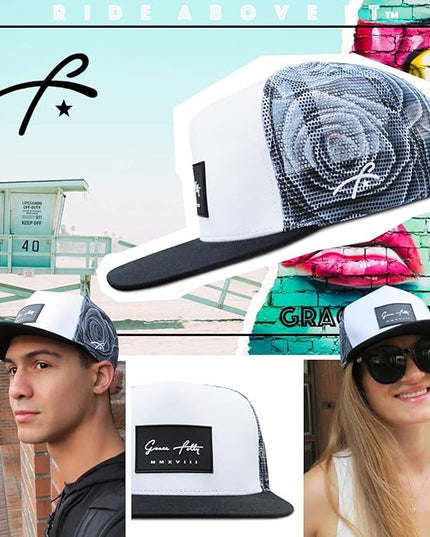 Grace Folly Trucker Hat for Men & Women. Snapback Mesh Caps
