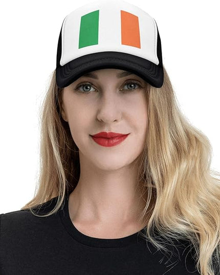 Cute Flag Baseball Cap for Men Women Mesh Trucker Hat Adjustable Patriotic Snapback Baseball Hat for Sports Running