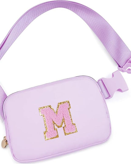 Uygafly Birthday Gifts for 6 7 8 9 10 11 12 13 Year Old Girls,Fanny Pack Belt Bag Crossbody Bags for Women Girls Kids,Fashion Waist Packs Cute Teen Trendy Stuff Travel Essentials | Lavender,M