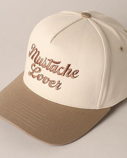 MIRMARU Two-Tone Vintage Canvas Trucker Hats for Men & Women, Adjustable Size Baseball Caps with Trendy Embroidered Design