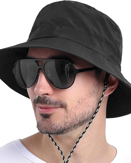 FEICUI Men Women Outdoor Bucket Hat Quick Dry Packable UV Protection Boonie Sun Hat