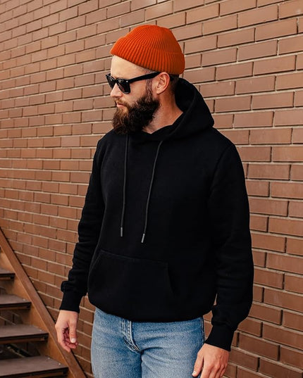 ROYBENS Swag Wool Knit Cuff Short Fisherman Beanie for Men Women, Winter Warm Hats