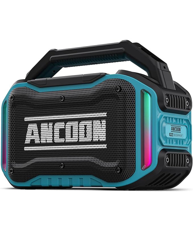 Speakers Bluetooth Wireless: 80W(Peak) Loud Speaker with Bass, 20H Playtime, IPX6 Waterproof, Large Jobsite Speakers for Work, Outdoor, Workshop, Garage, Portable Speaker with TWS (Sky Blue)