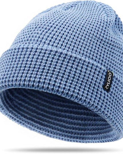 Zylioo XXL Oversize Waffle Knit Beanie,Large Winter Warm Hats for Men Women, Durable Premium Toboggan Hat for Big Heads