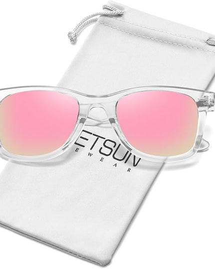 MEETSUN Polarized Sunglasses for Women Men Classic Retro Square Frame Driving Sun Glasses UV Protection