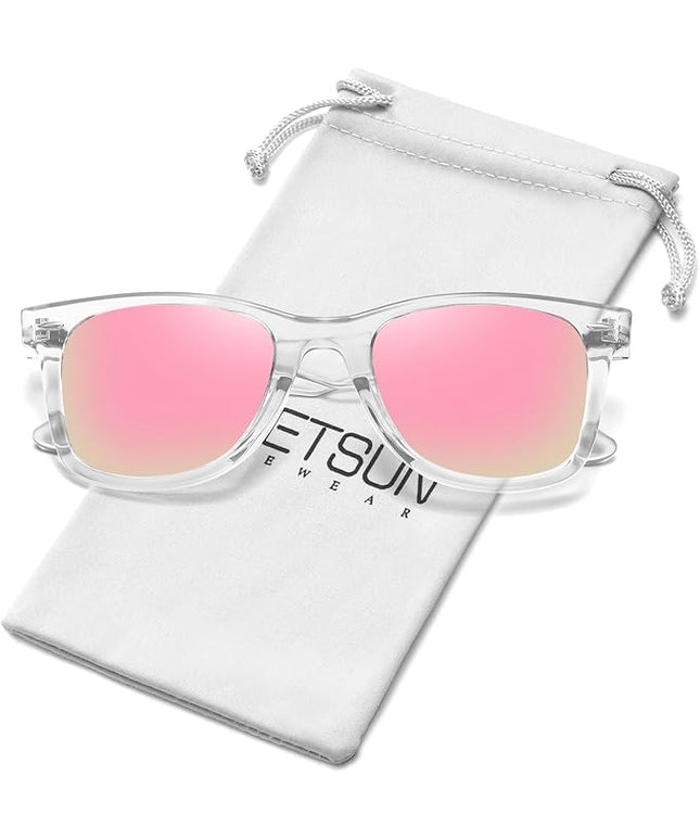 MEETSUN Polarized Sunglasses for Women Men Classic Retro Square Frame Driving Sun Glasses UV Protection