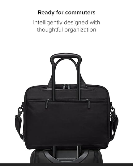 TUMI - Alpha Medium 15" Expansion Laptop Briefcase - Professional Briefcase for Commute or Travel - Padded Compartment Fits up to 15" Screen - Black