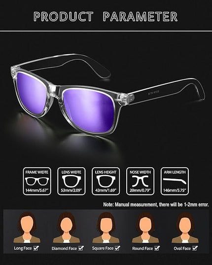 Joopin Square Sunglasses Polarized UV Protection Trendy Designer Sun Glasses Men Women
