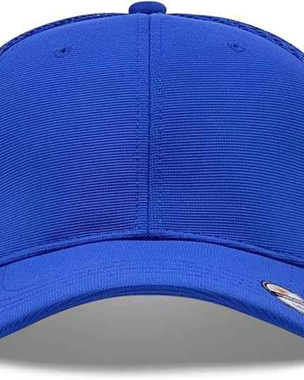 [2 Pack] Hybrid Stretch-Fitted Trucker Cap, Baseball Cap with Air Mesh