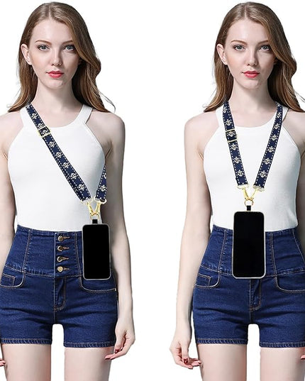 Adjustable 1" Width Phone Crossbody Lanyard and Wristlet Strap - Gift For The Lover In Your Life