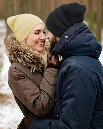 ZOORON 1&2 Pack Beanie for Men Women Slouchy Beanie Hats Winter Knit Caps Soft Ski Hat Unisex