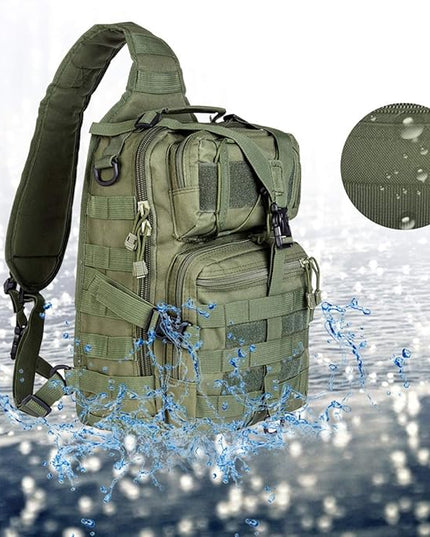 hopopower Tactical Sling Bag, Sport Bag Military Rover Shoulder Backpack EDC Assault Range Bag, Chest Pack Handbag Waterproof