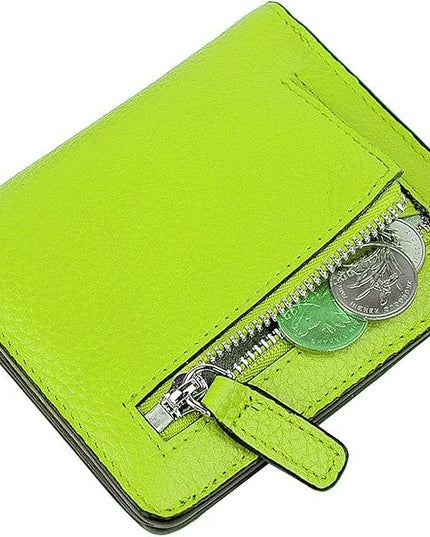 AINIMOER Small Leather Wallet for Women, Ladies Credit Card Holder RFID Blocking Women's Mini Bifold Pocket Purse