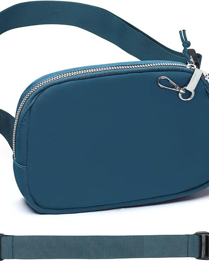 Mini Belt Bag for Women, RFID Small Fanny Pack, Womens Fashion Waist Packs with Extender Strap, Crossbody Bum Bags