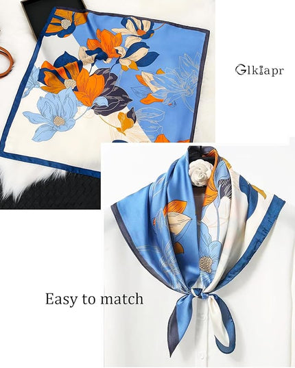 Satin Bandana Headscarf for Women Silky Hair Scarves for Fashion Lightweight