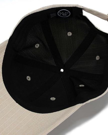 Fashion Baseball Hats for Men by King & Fifth | The Senna Baseball Cap with Low Profile & Menswear Fabric + Baseball Caps