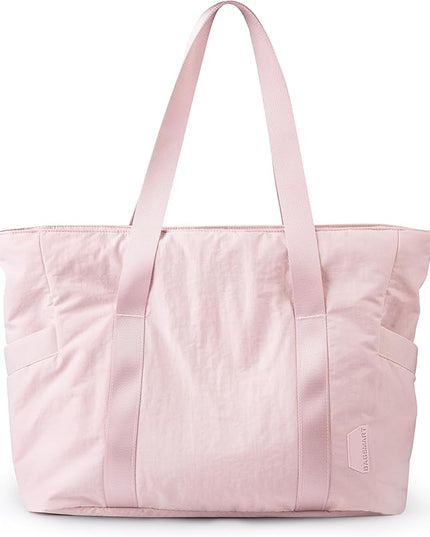 BAGSMART Tote Bag for Women, Tote Bag with Zipper Work Tote with Compartments Nurse Shoulder Hanbag for Travel, Gym