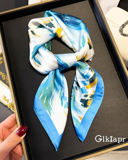 Satin Bandana Headscarf for Women Silky Hair Scarves for Fashion Lightweight