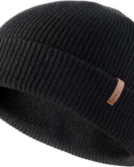 FURTALK Fisherman Beanie for Men Women 2 Styles Cuffless or Cuffed Knitted Unisex Winter Hat Outdoor All-Day Warmth