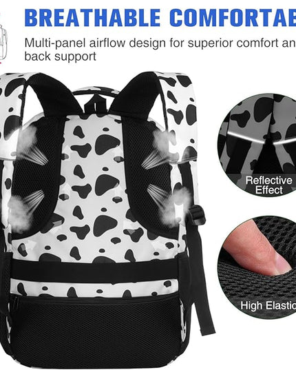 Paude Backpack School,Milk Backpack Laptop,Bookbag for Teens 15.6 Inch College Back pack for University Business Work Travel