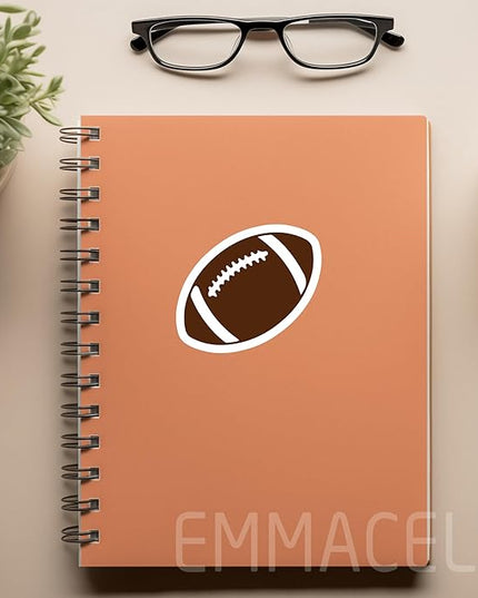 (3 Pack) Football Stickers, Decals for Players & Fans – Waterproof Vinyl for Tumblers, Books, Phones – 3 x 2 Inch