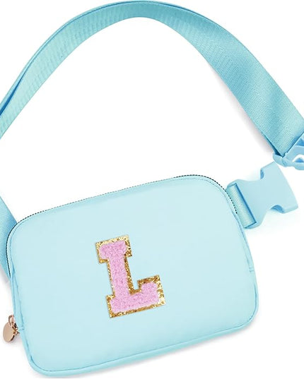 Uygafly Birthday Gifts for 6 7 8 9 10 11 12 13 Year Old Girls,Belt Bag for Women Girls Fanny Pack Crossbody Bags for Kids,Fashion Waist Packs Cute Teen Trendy Stuff Travel Essentials | Blue,L