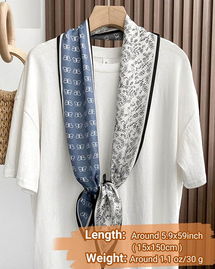 Dailyacc Hair Scarf for Women Fashion Silky Satin Headscarf Wrap Breathable Lightweight Neck Scarves For Handbag