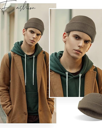 SATINIOR Trawler Beanie Watch Hat Roll-up Edge Skullcap Fisherman Beanie for Women Men