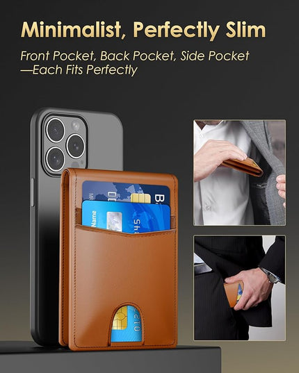 QLD 2026 Wallet for Men - RFID Blocking [Functional & Practical] Bifold Slim Minimalist Credit Card Holder Pop Up Wallet Metal Case with Cash Slot, Front Pocket with ID Window, Gift Boxed