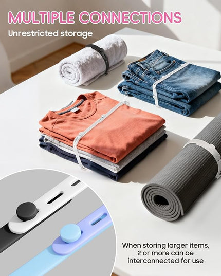25Pack Silicone Cable Ties,Reusable Cord Organizer for Bundling Electrical Cords,Adjustable Data Cable Organizer Ties,High Elasticity Cable Straps for Home/Office/School/Travel(5 Colors)