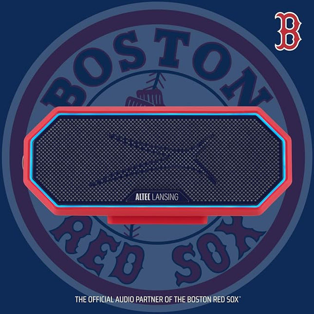 Altec Lansing - Portable Bluetooth Speaker HYDRABLAST 2.0, Waterproof IP67, 20W Output Power, Magnetic Bluetooth Speaker (Boston Red Sox)