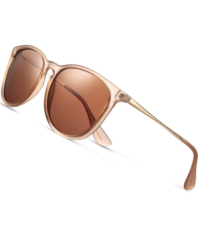 CHBP Sunglasses Womens Men Polarized UV Protection Trendy Vintage Retro Round Mirrored Lens Sunglasses For Women