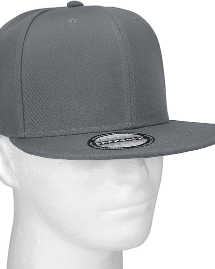 Classic Snapback Hat Cap Hip Hop Style Flat Bill Blank Solid Color Adjustable Size