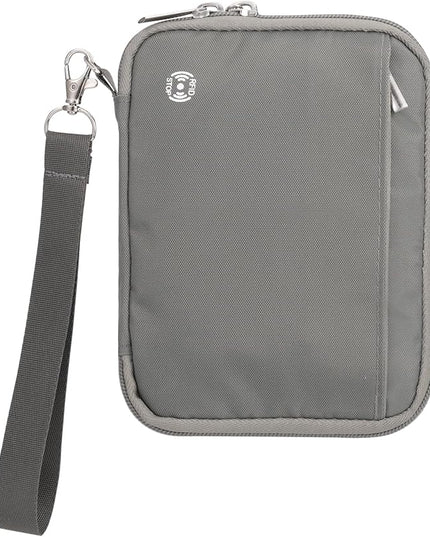 WALNEW Passport Holder Family for 4, RFID Blocking Travel Wallet Women Men, Lightweight Zipper Document Organizer Pouch Bag Credit Cards Case Cover for Travelling