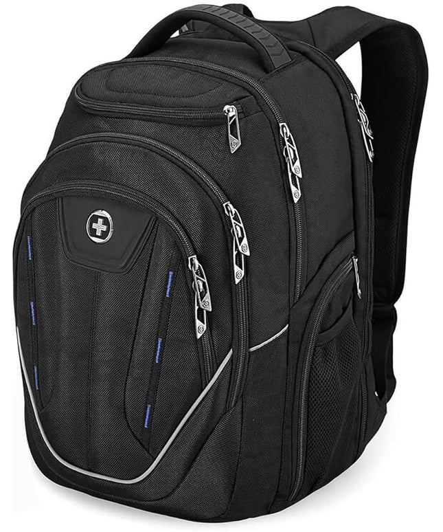 Swissdigital Design TSA Business Laptop Backpack For Men,Travel Backpack With USB Charging Port,College Tech Backpacks With RFID Pockets Presents For Men Fits 15.6 Inch Computer | J16BT-1